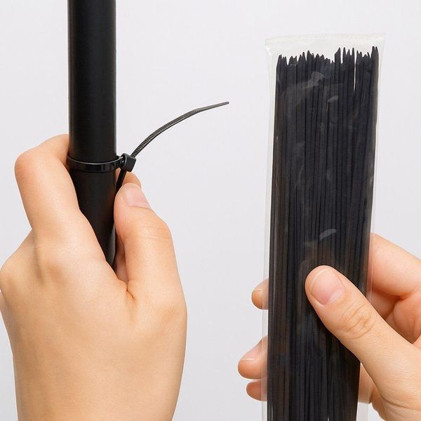 Abraçadeira De Nylon 40cm X 4,8mm Com 50 Unidades - Preta