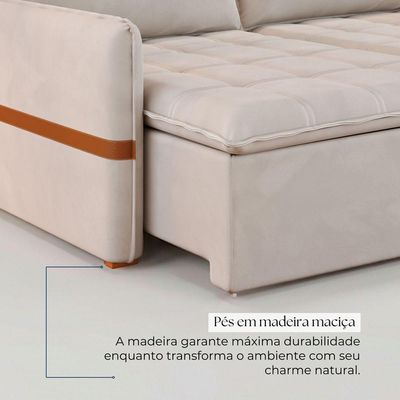 Conjunto Sofá 3 E 2 Lugares Irlanda Veludo Marrom