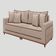 Sofá Fixo 4 Lugares Verona 2,56m Linho Creme