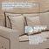 Sofá Fixo 4 Lugares Verona 2,56m Linho Creme