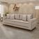 Sofá Fixo 4 Lugares Verona 2,56m Linho Creme