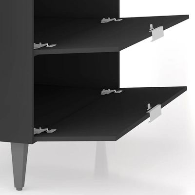 Armário De Cozinha Cp01 Para Pia 100cm Pérola Z34 Preto - Mpozenato