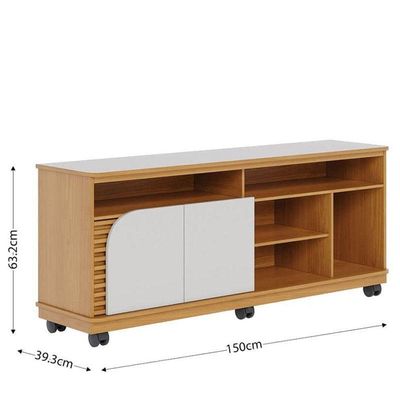 Rack Bancada Jurerê 1.5 Naturale Off White Matte - Colibri