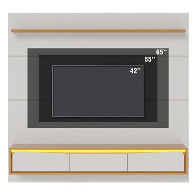 Painel Para Tv Home Suspenso Tahiti 1.8 Off White Matte Naturale – Colibri