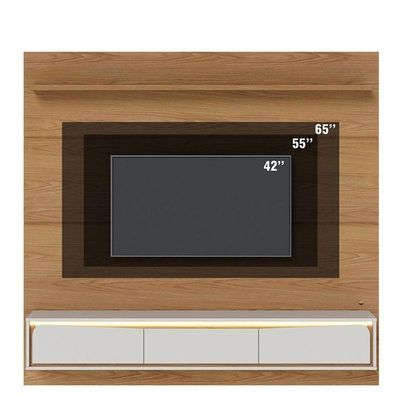Painel Para Tv Home Suspenso Tahiti 1.8 Freijo Off White Matte – Colibri