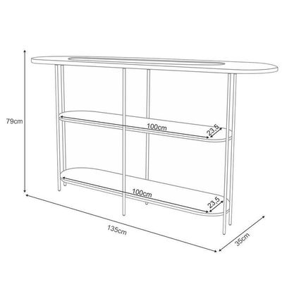 Rack Bancada Elara Off White Cinamomo Com Aparador Infinity Off White - Hb Móveis