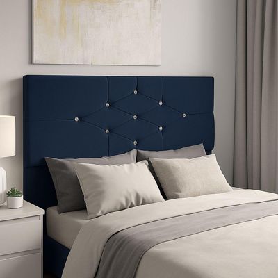 Cabeceira Cama Box Queen 195 Cm Virgínia Azul Marinho