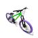 Bicicleta aro26 Vikingx Tuff Câmbios Shimano Freio Hidráulico 21v Freeride aroVmaxx Flame VerdeRoxo