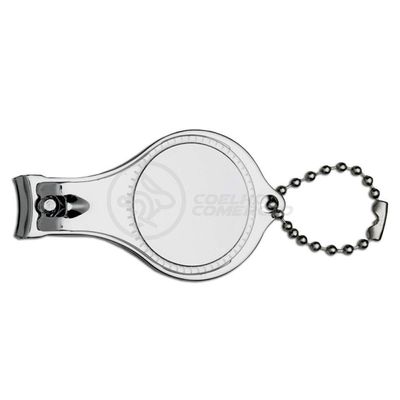 Kit 5 Cortador De Unha Com Lixa Pé E Mão Aço Inox Abridor De Garrafa Chaveiro 3 Em 1 Atacado Redondo