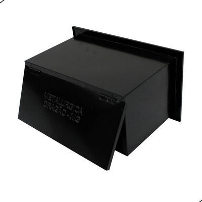 Caixa De Correios Toda Preta Com Tamanho 15,5x31,5x12cm