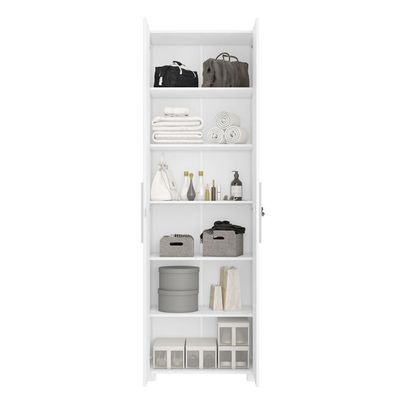 Armário Multiuso Com Chave 211cm Nt4050 Branco Notável Móveis
