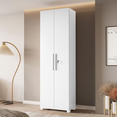 Armário Multiuso Com Chave 211cm Nt4050 Branco Notável Móveis