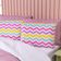 Kit Edredom King Menina Teen Rosa Com Almofadas Estampadas 07 Peças - Dupla Face Percal 300 Fios Cor Laço