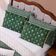 Kit Cobre Leito Colcha King Verano Com Almofadas Estampadas 07 Peças - Dupla Face Percal 300 Fios Matelado Cor Coqueiro