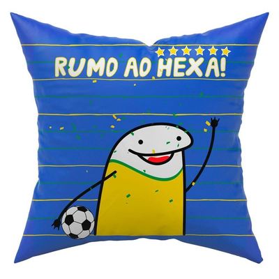 Kit C/ 4 Capas De Almofadas Flork Meme Copa Do Mundo Brasil 45cm X 45cm