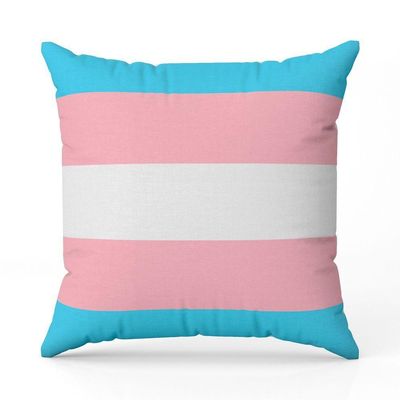 Capa De Almofada Avulsa Estampada Bandeiras Lgbt Cores 45cm X 45cm Cor Trans