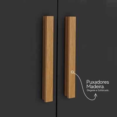 Cozinha Compacta 5 Portas Juma 210 Cm Atacama Grafite Armoveis Atacama Grafite