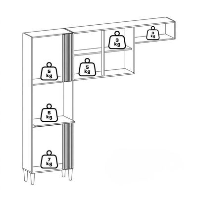 Cozinha Compacta 5 Portas Juma 210 Cm Atacama Grafite Armoveis Atacama Grafite