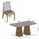 Kit Mesa De Jantar Orquestra Com 6 Cadeira Sinfonia Em Linho Naturale-off White-creme