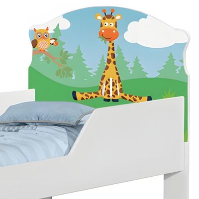 Cama Infantil Tick Girafa E Coruja Com Colchão