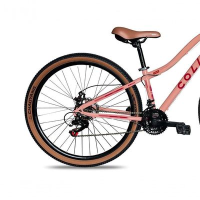 Bicicleta Viena Aro 29 Freio Disco 21v Com Cestão Colli Cor Bronze Tamanho Do Quadro 17 Rosa