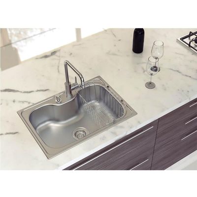 Cesto Aramado Tramontina Para Cubas De Sobrepor E Undermount Morgana 60 Fx Em Aço Inox 94528031