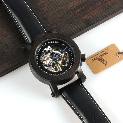 Relógio De Madeira Masculino Bobo Bird K10 Não à Prova D` água