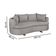 Sofa 4 Lugares Linho M-204 2m Living Estofados Martins Linho Cinza