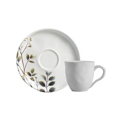 Conjunto De Xícara De Cafezinho Com Pires 06 Peças Bio Birdy Porto Brasil