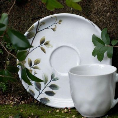 Conjunto De Xícara De Cafezinho Com Pires 06 Peças Bio Birdy Porto Brasil