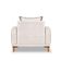Poltrona Livia Bouclê Pés De Madeira - Pallazio Cor Off White