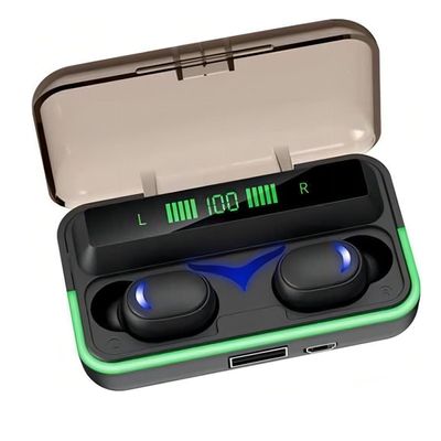 Headphone Sem Fio Black com Carregador Portátil e Display Controle Touch