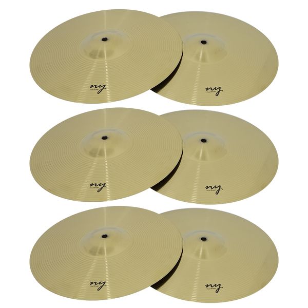 Kit 3 Pares Pratos Bateria Chimbal 14 New York