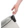 Lixeira Vermelha Inox Cesto Lixo Removivel Com Pedal Aco Inoxidavel Decorativa Redonda