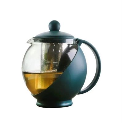 Bule Chaleira Infusor Jarra Vidro 750ml Inox Coador Filtro Cha Cafe Cozinha Vintage Luxo Resistente
