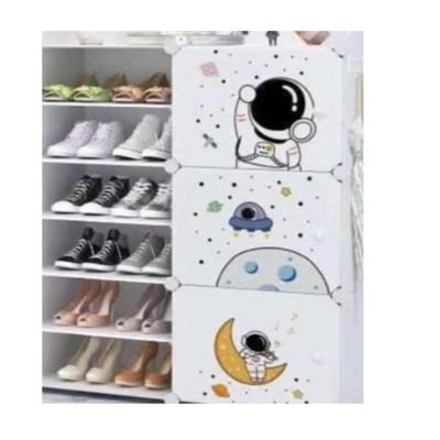 Organizador Infantil 12 Portas Armário Modular Sapateira Brinquedos Prateleiras