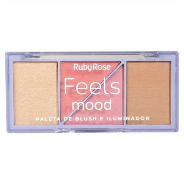 Ruby Rose Hb7529 Paleta De Blush E Iluminador Feels Mood 10,3g