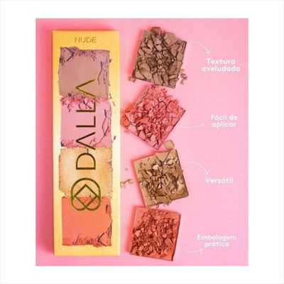 Dalla Paleta Blush Iluminador E Contorno Nude 14g