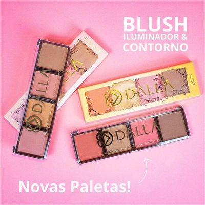 Dalla Paleta De Blush Contorno E Iluminador Elegance 14g