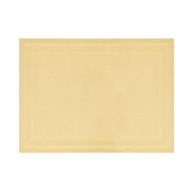 Jogo 2 Lugar Americano Retangular Mesa Pvc Dourado Executivo 30x45cm Em Casa Tem