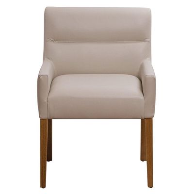 Kit 4 Cadeiras Para Mesa De Jantar Angel Base Madeira Corano Bege - Nexta Casa
