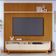 Rack Para Sala Com Painel Ripado Para Tv 75 Pol Lavine M07 Cinamomo Off White - Lyam Decor