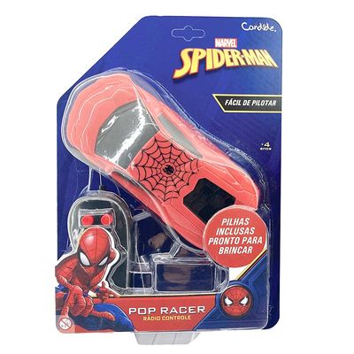 Carro de Controle Remoto Homem Aranha Candide - Pilhas Inclusas