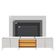 Painel Para Tv Home Suspenso Maggiore 2.3 Com Aparador Buffet Sena Com Led Off White Matte Freijó – Colibri