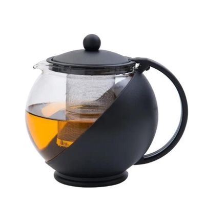Bule Infusor Chaleira Vidro 750ml Inox Jarra Filtro Coador