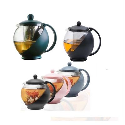 Bule Infusor Chaleira Vidro 750ml Inox Jarra Filtro Coador