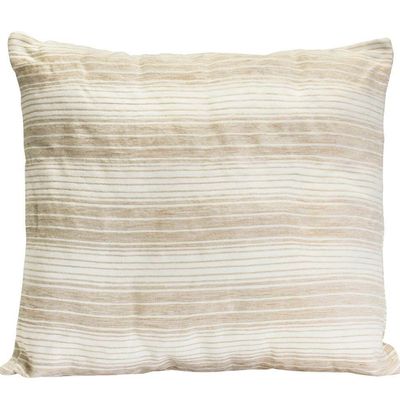 Capa De Almofada Decorativa Chenille 1 Peça 45x45 Cm 65% Poliéster, 35% Algodão - Bege