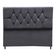 Cabeceira Estofada Cama Box Solteirão 100 Cm Suede Paris Cinza Escuro