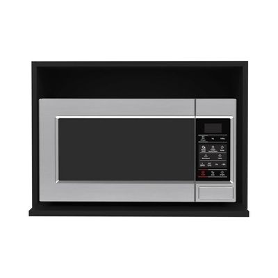 Suporte Microondas E Forno Elétrico Aéreo 60cm Itália Preto - Lumil