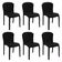 Kit 6 Cadeiras Tramontina Anna Em Polipropileno Preto 92028-009